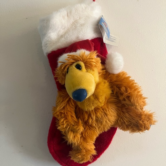 Disney Other - NEW Vintage 2000 Y2K Disney Store Bear in the Big Blue House Plush red stocking